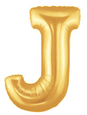 [LG010] 14"金色字母球：J